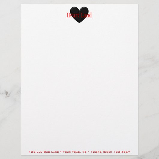 Puffy Heart Briefkopf (Vorderseite)