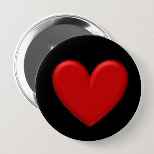 Puffy Heart Button (Vorne & Hinten)