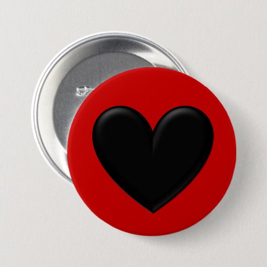 Puffy Heart Button (Vorne & Hinten)