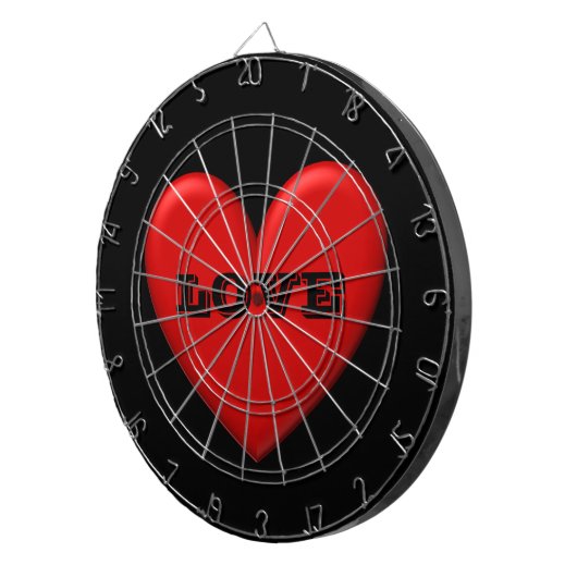 Puffy Heart Dartscheibe (Vorderseite rechts)