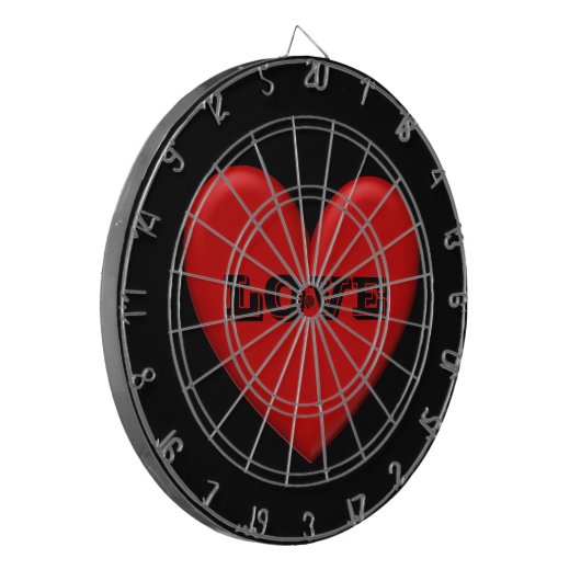 Puffy Heart Dartscheibe (Vorderseite Links)