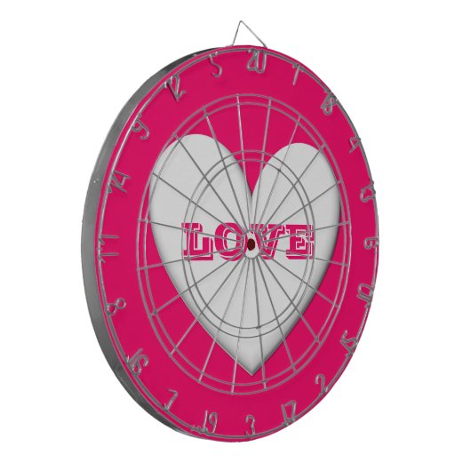 Puffy Heart Dartscheibe (Vorderseite Links)