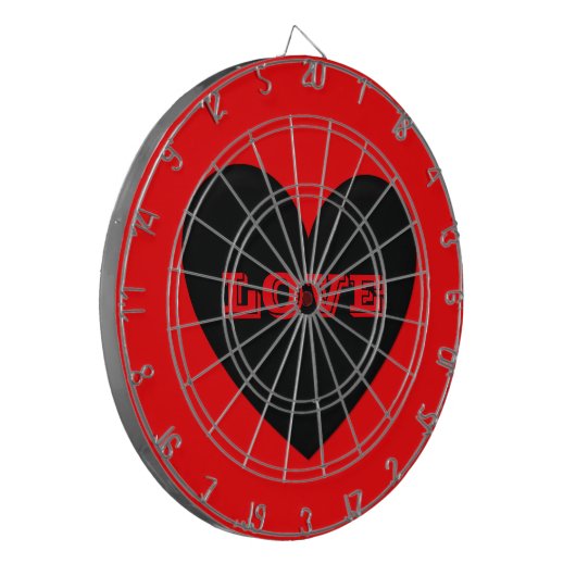 Puffy Heart Dartscheibe (Vorderseite Links)