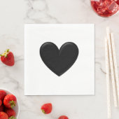 Puffy Heart Serviette (Beispiel)