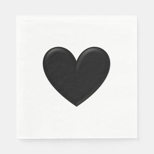 Puffy Heart Serviette (Vorderseite)