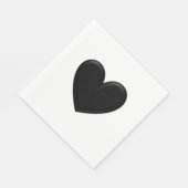 Puffy Heart Serviette (Ecke)