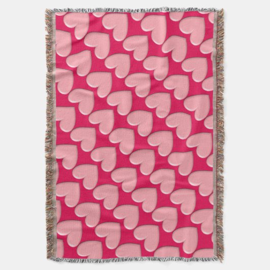 Puffy Hearts Decke (Vorderseite Vertikal)