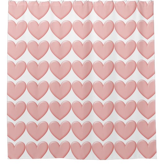 Puffy Hearts Duschvorhang (Vorderseite)
