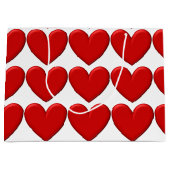 Puffy Hearts Große Geschenktüte (Vorderseite)