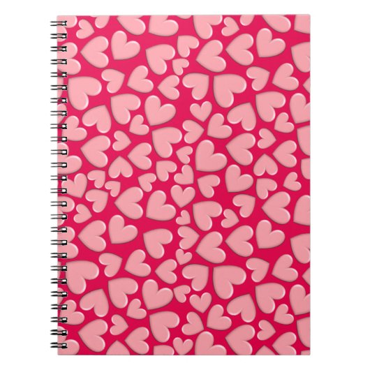 Puffy Hearts Notizblock (Vorderseite)