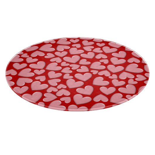 Puffy Hearts Schneidebrett (Ecke)