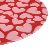 Puffy Hearts Schneidebrett (Ecke)