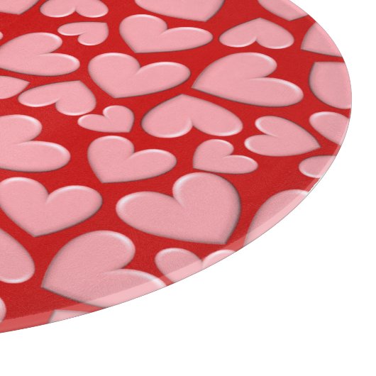 Puffy Hearts Schneidebrett (Ecke)