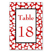 Puffy Hearts Tischnummer (Rückseite)