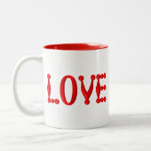 Puffy LIEBE Zweifarbige Tasse (Links)