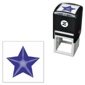 Puffy Lila Stars Permastempel (Beispiel)