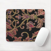 Puffy Look Damask auf Black Mousepad (Mit Mouse)