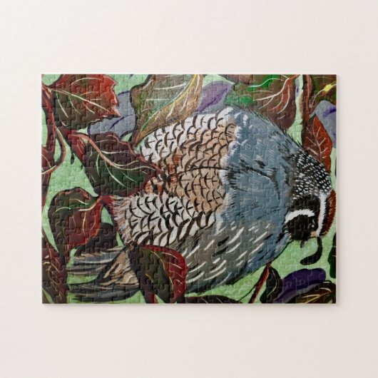 Puffy Quail Puzzle (Horizontal)