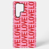 Puffy Red LIEBE Samsung Galaxy Hülle (Rückseite)