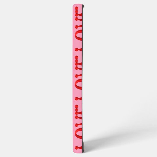 Puffy Red LIEBE Samsung Galaxy Hülle (Linke Seite)