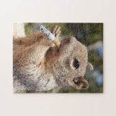 Puffy the Squirrel Cigarette Smoking Smoker Funny Puzzle (Horizontal)