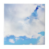 Puffy White Clouds und Blue Sky Fliese (Vorderseite)