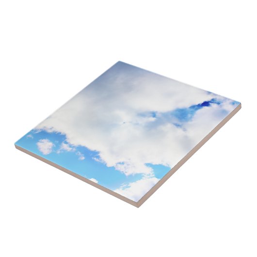 Puffy White Clouds und Blue Sky Fliese (Seite)