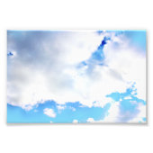 Puffy White Clouds und Blue Sky Fotodruck (Vorne)