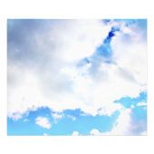 Puffy White Clouds und Blue Sky Fotodruck (Vorne)