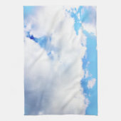 Puffy White Clouds und Blue Sky Küchentuch (Vertikal)