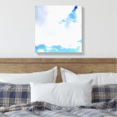 Puffy White Clouds und Blue Sky Leinwanddruck (Insitu (Schlafzimmer))