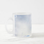 Puffy White Clouds und Blue Sky Mattglastasse (Links)