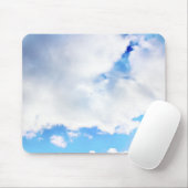 Puffy White Clouds und Blue Sky Mousepad (Mit Mouse)