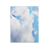 Puffy White Clouds und Blue Sky Notizblock (Rotiert)