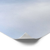 Puffy White Clouds und Blue Sky Poster (Ecke)