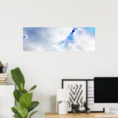 Puffy White Clouds und Blue Sky Poster (Heimbüro)