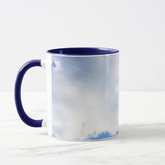 Puffy White Clouds und Blue Sky Tasse (Links)