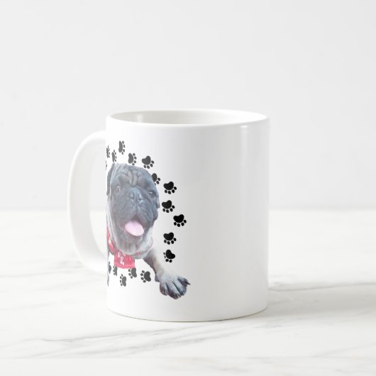 PUG パグ KAFFEETASSE (Vorderseite Links)