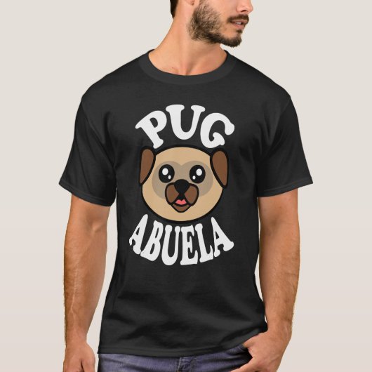 Pug Abuela T-Shirt (Vorderseite)
