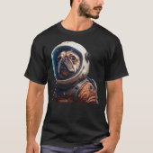 Pug Astronaut Space Dog Space Traveler Dog Moon Gi T-Shirt (Vorderseite)