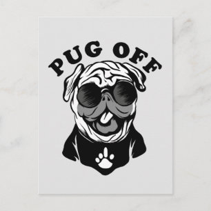 Pug Aus Lustiger Wortwitz Humor Für Pug Liebhabe Postkarte