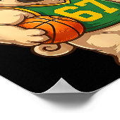 Pug Basketball Dog 67 Gen Alpha Slang Srts Men Boy Poster (Ecke)