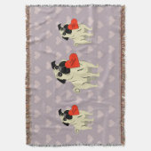 Pug be my Valentine Decke (Vorderseite Vertikal)