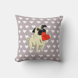 Pug be my Valentine Kissen