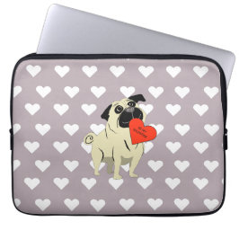Pug be my Valentine Laptopschutzhülle