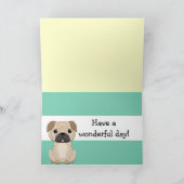 Pug Birthday Card Karte (Innenseite)