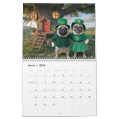 Pug Calendar Kalender (Mär 2026)