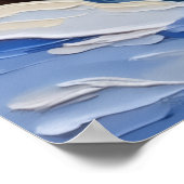 Pug Christmas Boat Holiday Poster (Ecke)