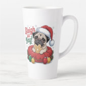 Pug Christmas Mug – Sleigh All Day Holiday Coffee  Milchtasse (Rechts)