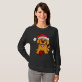 Pug Christmas Tree Dog Santa Merry Pugmas T-Shirt (Vorne ganz)